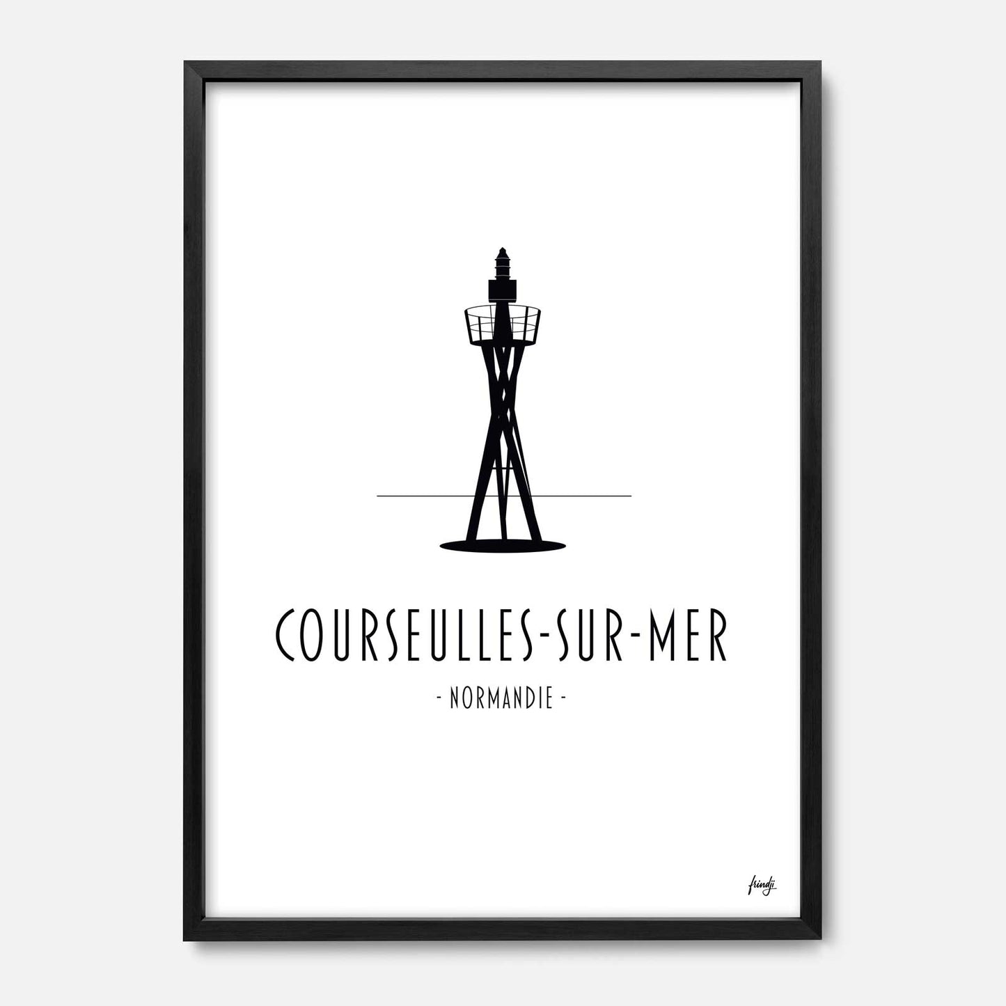 Affiche ville Courseulles-sur-Mer