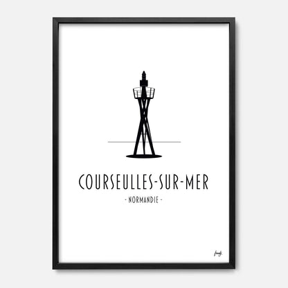 Affiche ville Courseulles-sur-Mer