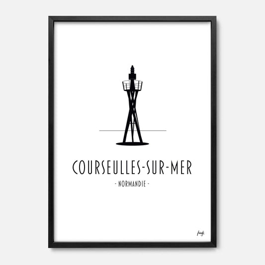 Affiche ville Courseulles-sur-Mer