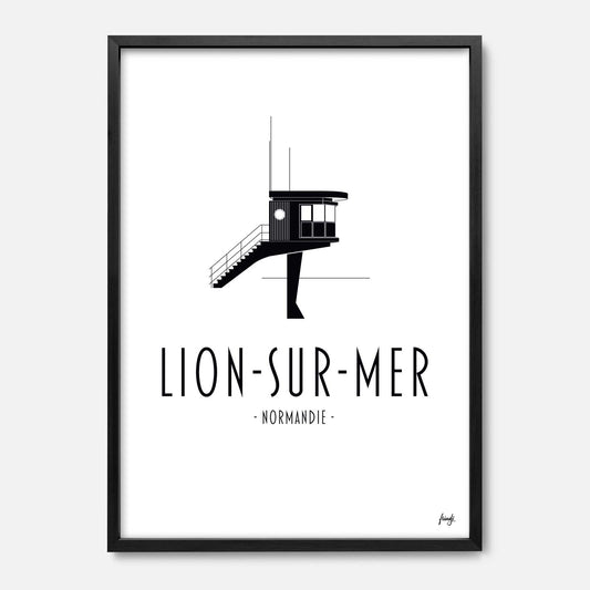 Affiche ville Lion-sur-Mer