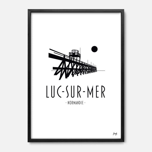 Affiche de Luc-sur-Mer en normandie