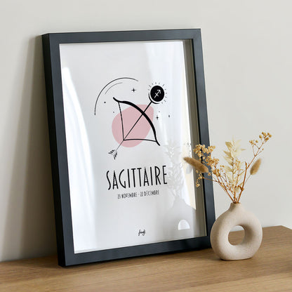 Affiche signe astrologique sagittaire