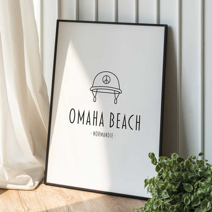Affiche ville Omaha beach