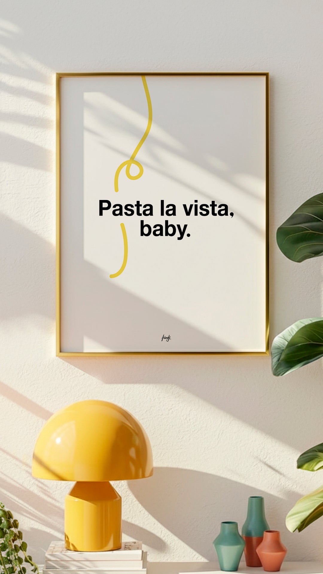 Affiche italienne pour la cuisine moderne