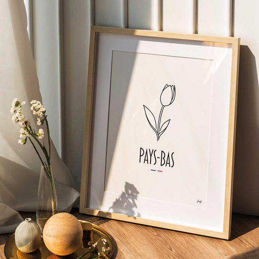 Affiche de tulipe des Pays-Bas