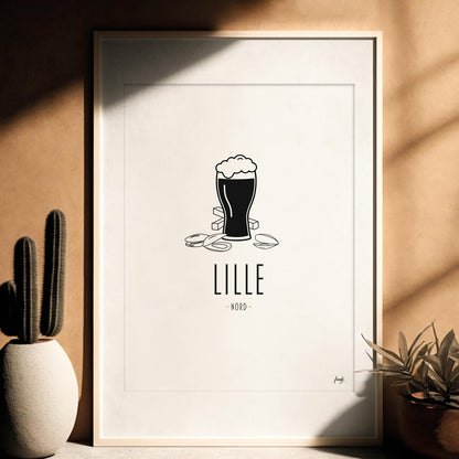Affiche ville lille