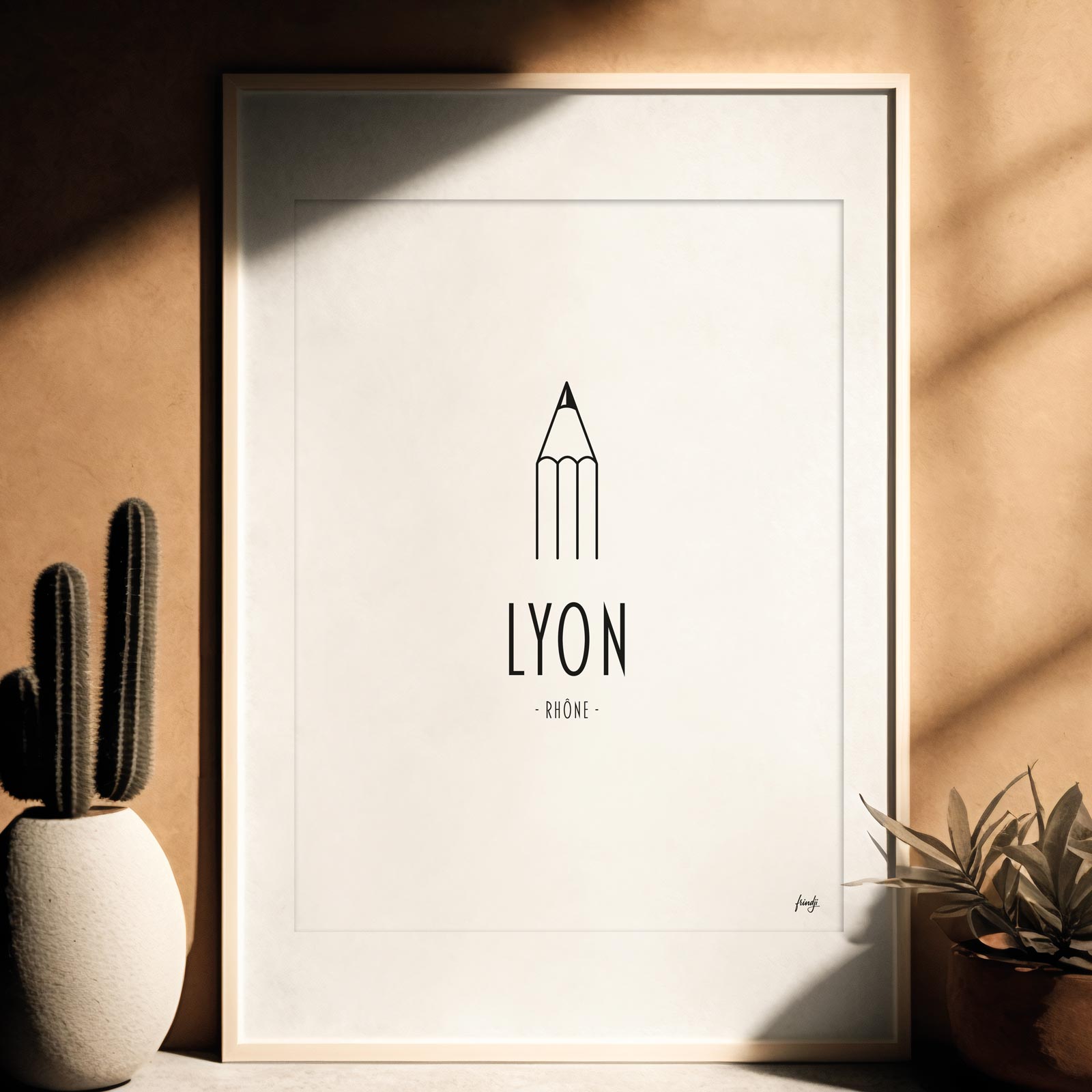 Affiche ville lyon
