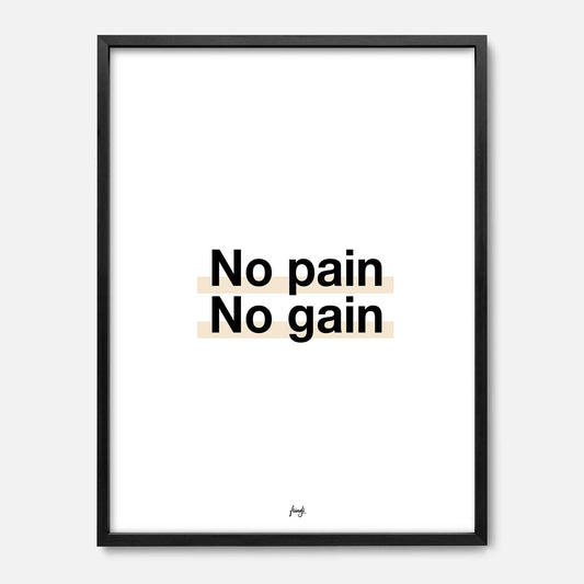 Affiche No Pain No Gain