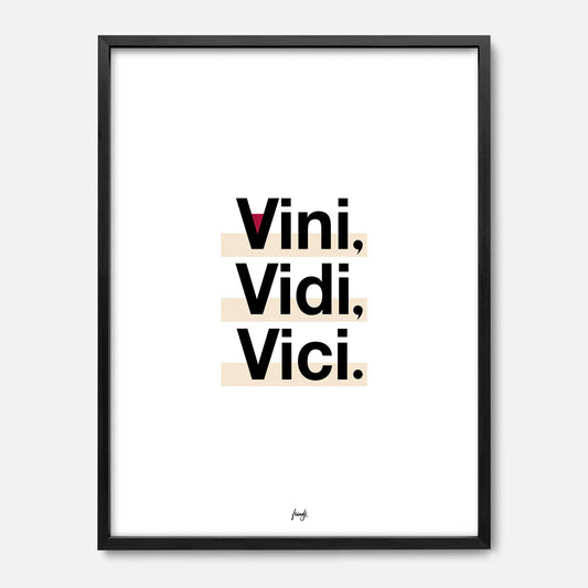 Affiche vini vidi vici