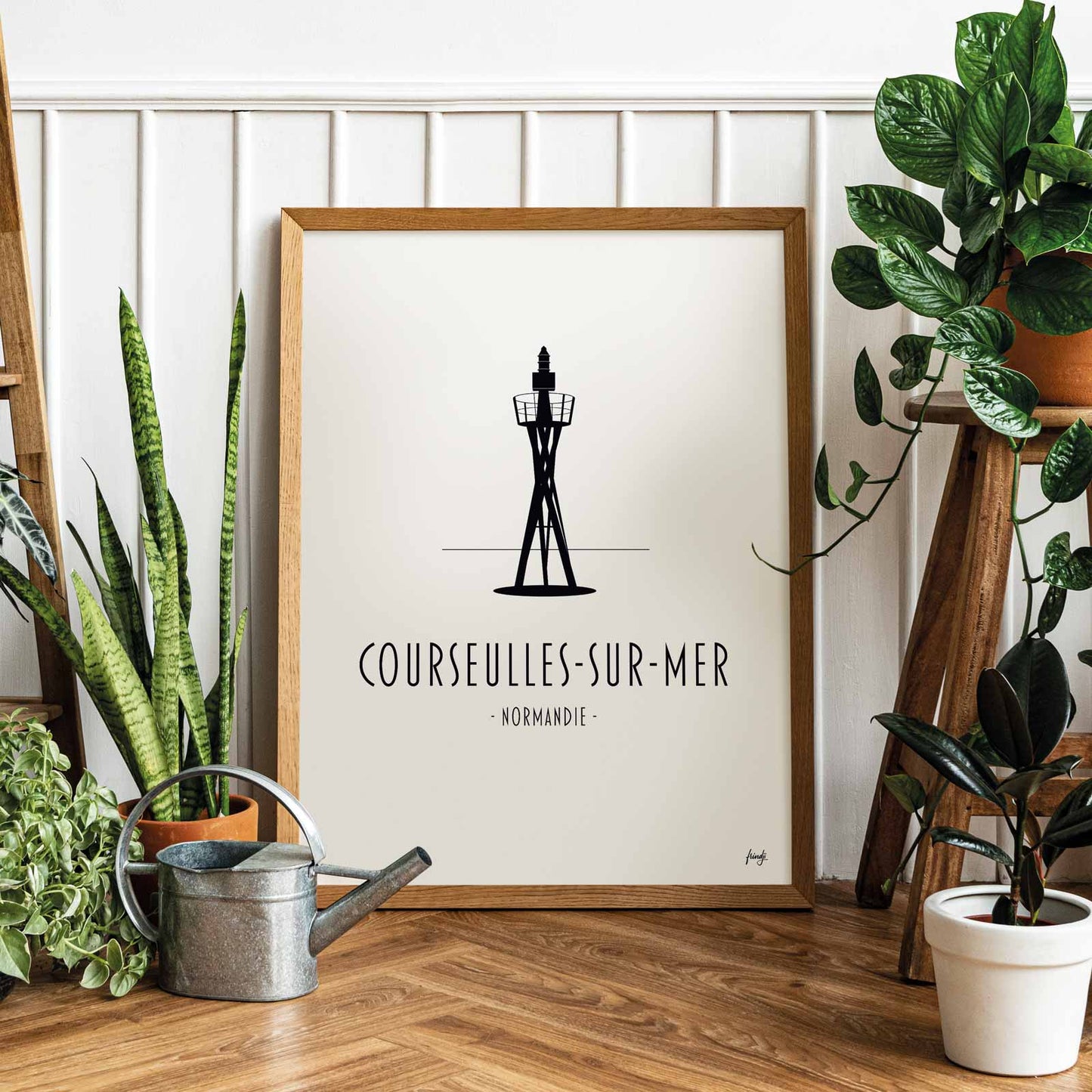 Affiche du phare de Courseulles-sur-mer 