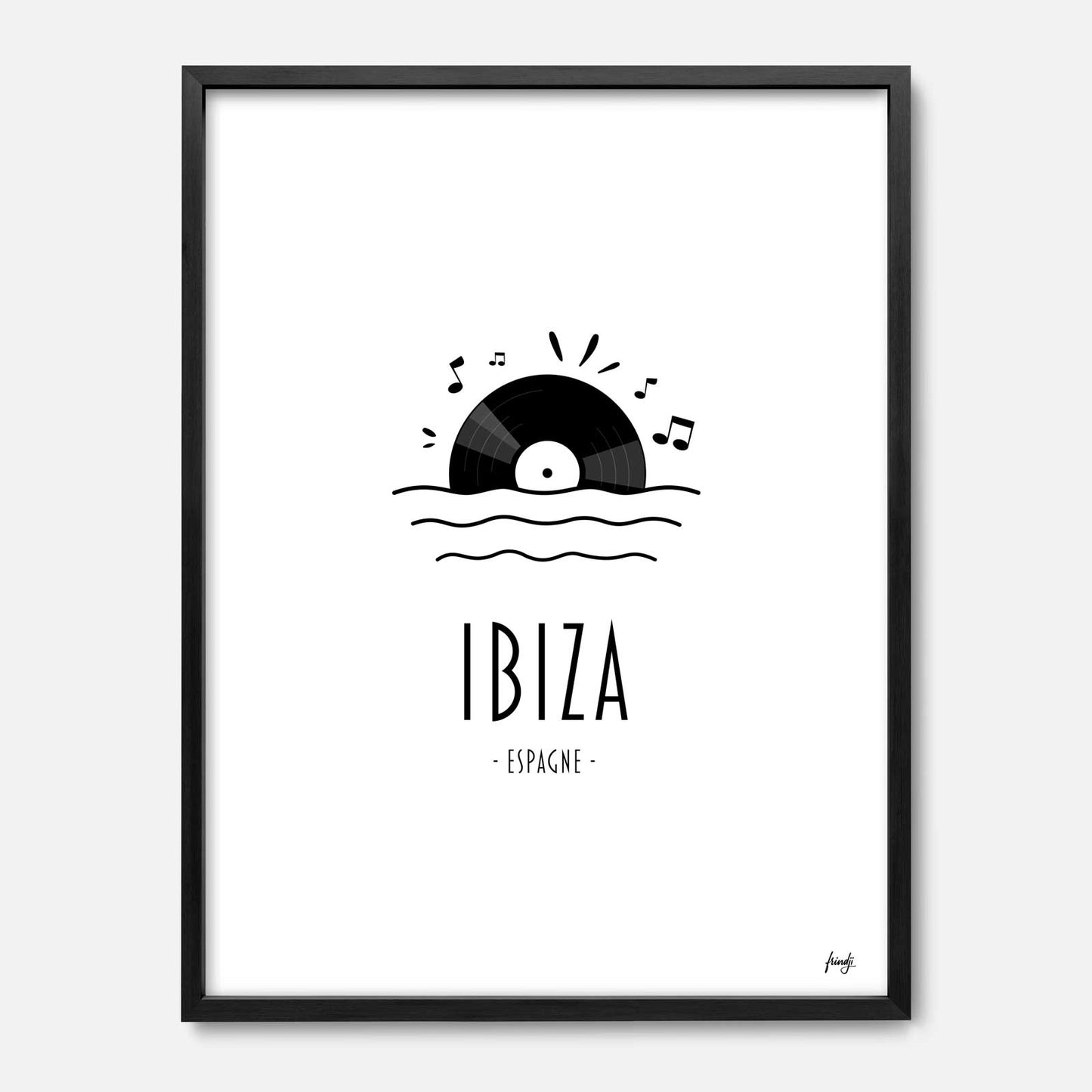 Affiche ville Ibiza