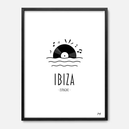 Affiche ville Ibiza