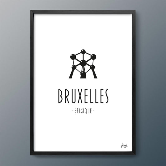 Affiche ville Bruxelles