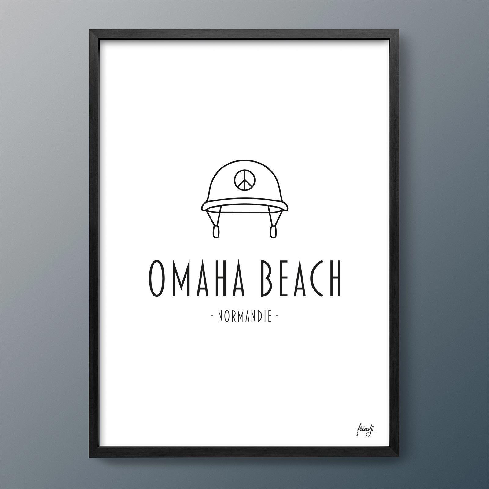 Affiche Plage Omaha Beach