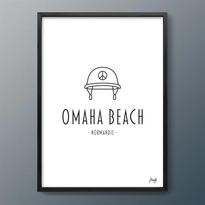 Affiche Plage Omaha Beach