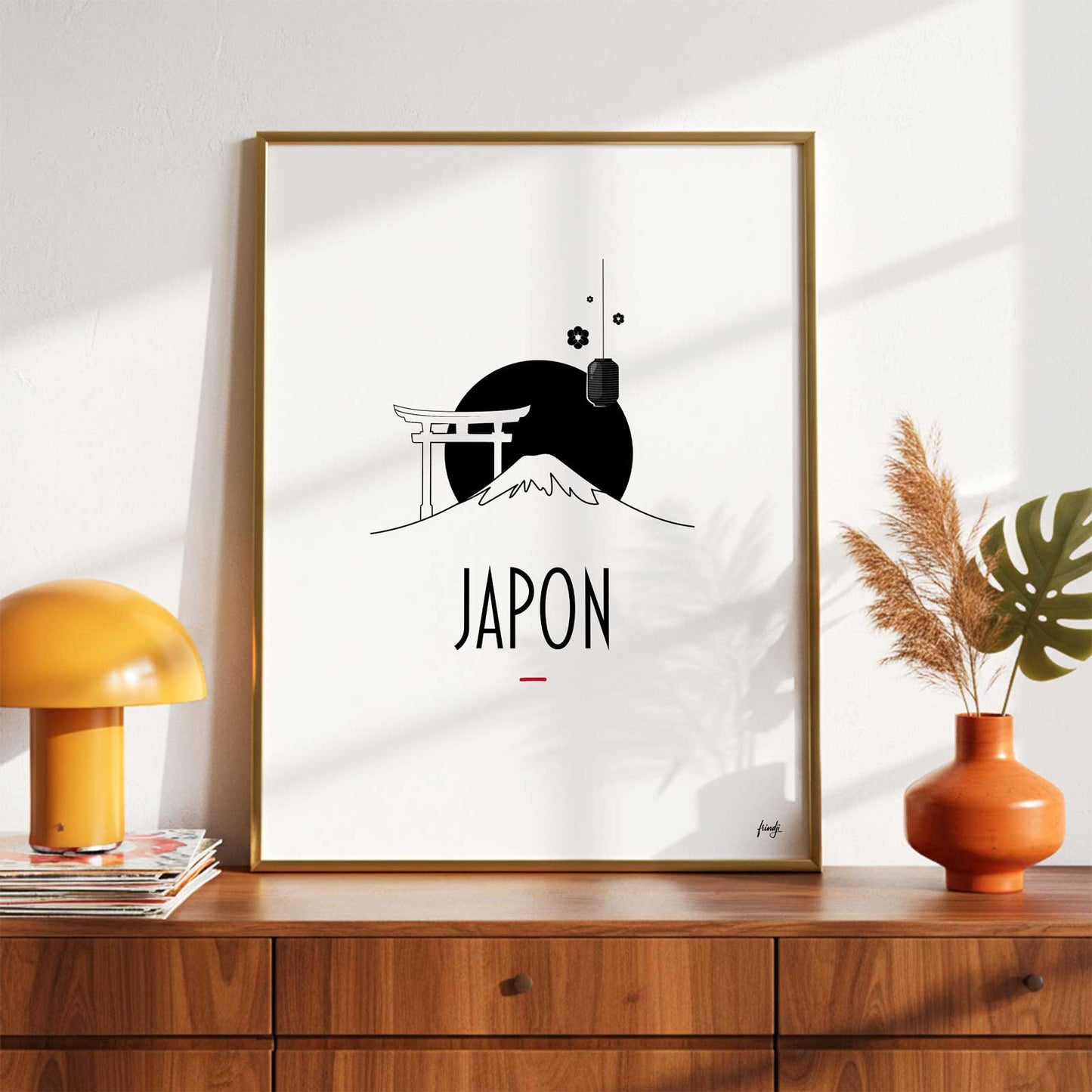 Affiche du Japon, pays du Soleil-Levant