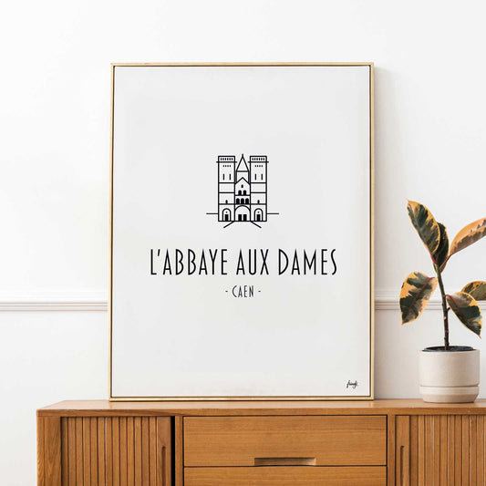 Illustration Abbaye aux dames Caen