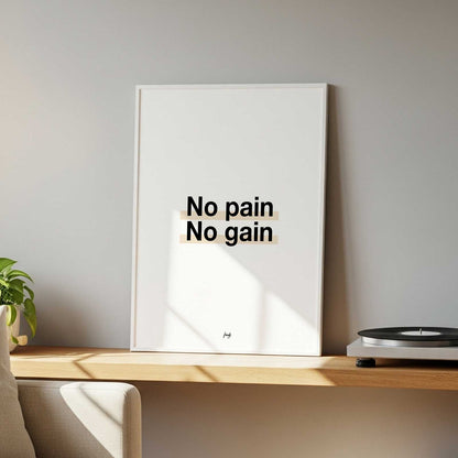 Affiche No Pain No Gain